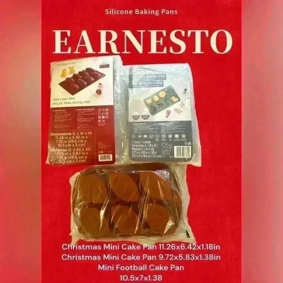 Cutter & Decorating Set, Elec Cookie Press, Mini Silicone Pans, All new - Picture 2 of 4